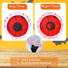 2 Pack 3 FT Halloween Inflatable Huge Eyeballs W/ Air Blower, Red LED Lights