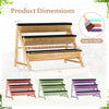 Lucktree 3-Tier Vertical Raised Garden Bed Wood Elevated Planter Box with Legs