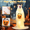 Lucktree Halloween Light Up Family Ghosts, 4 PCS LED Glowing Halloween Ghosts