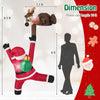 Lucktree 8.5 FT Christmas Inflatable Reindeer & Climbing Santa Claus