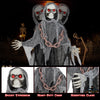 Lucktree 6.4 FT Halloween Animatronic Standing Grim Reaper, Halloween Decoration with Chain