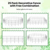 Lucktree Decorative Garden Fence 25 Panels