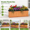 Lucktree Raised Garden Bed with 3 Drainage Holes (44"x10"x12")