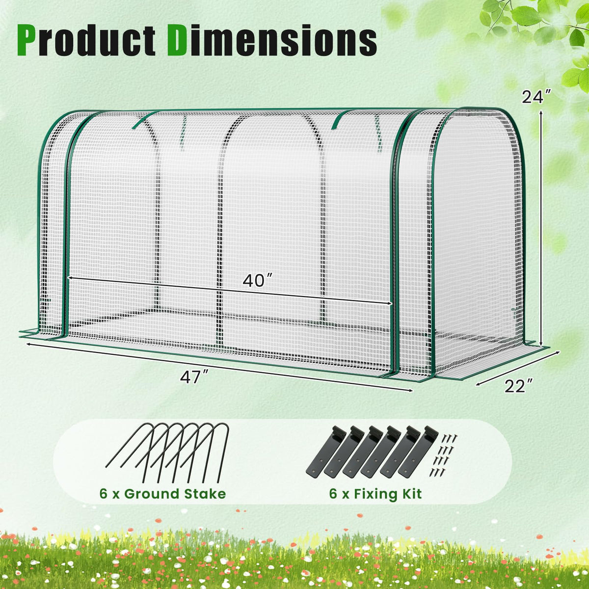 Lucktree Raised Garden Bed with Cover