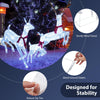 Lucktree 3-Piece Large Lighted Christmas Reindeer Family, Light up Xmas Decorations w/255 LED Lights & Scarves
