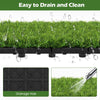 Lucktree 12” x 12” Pack of 30 Fake Grass Turf Tiles Set