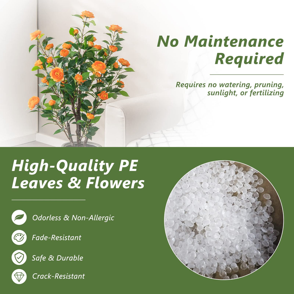 40" Artificial Camellia Tree - Lucktree