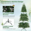 Lucktree 7.5ft Artificial Christmas Tree, Unlit Green Hinged Xmas Full Tree with 1019 Lush Branch Tips
