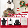 Lucktree 5ft Pre-Lit Dress Form Christmas Tree with Female Mannequin Torso Shawl Necklace