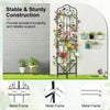 Lucktree Metal Garden Trellis for Climbing Plants