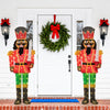Lucktree 5 FT Lighted Christmas Nutcracker with Glitter Sword