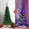 Lucktree 4.5FT / 6.5FT / 7.5FT Prelit Pencil Christmas Tree, Premium Hinged Fir Tree - LucktreeUS