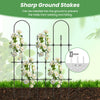 Lucktree Outdoor Garden Trellis for for Climbing Plants, 73” Tall Trellis w/Rustproof PE Coated Metal Pipes