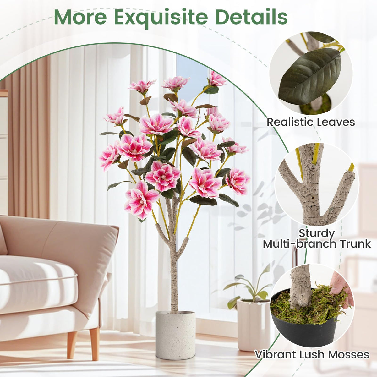 Lucktree 51” Artificial Magnolia Tree