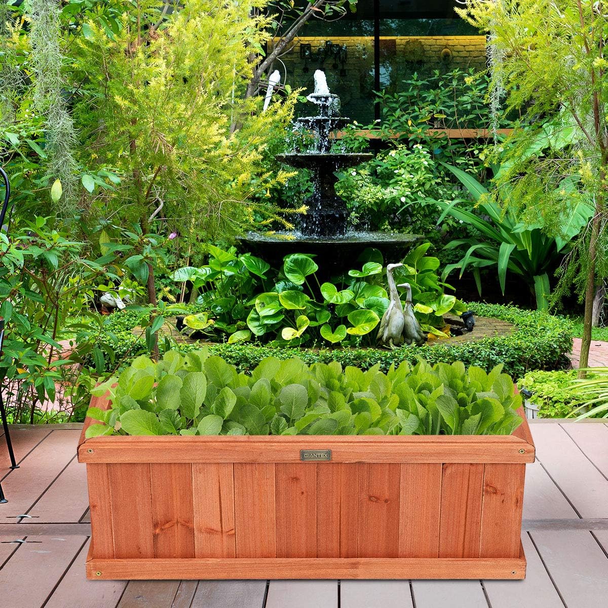 Lucktree Raised Garden Bed Set of 2 for Flower Vegetable Herbs