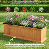 Lucktree Outdoor Raised Garden Bed Set of 1/2 (40” x 13” x 12”)