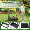 Lucktree Raised Garden Bed with Trellis & Hanging Roof