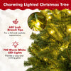 Lucktree 6FT | 7FT | 8FT Pre-Lit Remote Control Artificial Christmas Tree with Warm White LED Lights