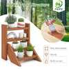 Lucktree Plant Stand for Desk 4-Tier Small Tabletop Ladder Shelf for Succulents