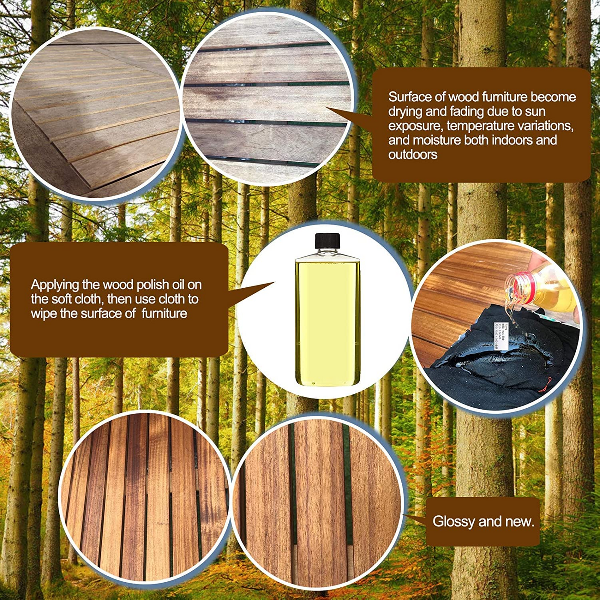 Lucktree 8ft Wooden Garden Pathway