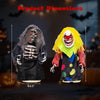 Lucktree 2 Pack Halloween Animated Tabletop Clown & Grim Reaper Decorations