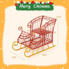 Lucktree Metal Christmas Santa Sleigh Basket