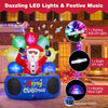 Lucktree 6Ft Inflatable DJ Santa, Inflatable Christmas Decoration