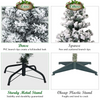 Lucktree 4.5ft / 6ft / 7.5ft Artificial Snow Flocked Christmas Tree - LucktreeUS