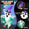 Lucktree 3.6 FT Halloween Inflatable Ghost Broke Out from Window