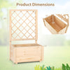 Lucktree Raised Garden Bed with Trellis (1/2)
