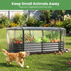 Lucktree Raised Garden Bed w/Greenhouse Cover (6x2x1 FT)