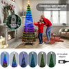 Lucktree 6 FT Pop Up Christmas Tree, Pre-Lit Collapsible Xmas Tree with 282 RGB LED Lights
