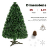 Artificial PVC Christmas Tree Pre-Lit Fiber Optic Tree - LucktreeUS