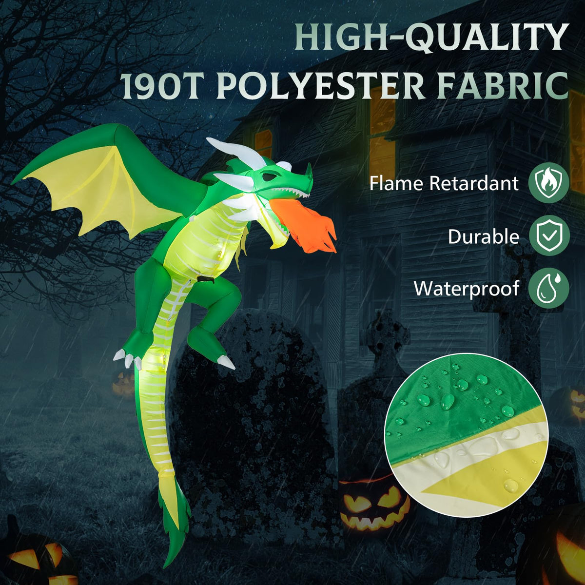 Lucktree 5.2 FT Hanging Halloween Inflatable Decoration