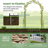 Lucktree Garden Arch Trellis - 7.9 ft Metal Arbor Pergola