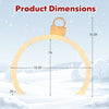 Lucktree 10.5 FT Outdoor Christmas Lighted Archway with Gold Ornament Cap