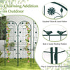 Lucktree Garden Trellis, Tall Galvanized Steel Trellis for Climbing Plants