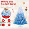 Lucktree Pre-Lit Snow Flocked Christmas Tree | Artificial Hinged Xmas Full Tree