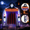 Lucktree 8.5 FT Halloween Inflatable Grim Reaper Archway with 2 Candles