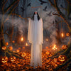 6.4 FT Halloween Animated Hanging Swinging Girl Creepy Doll