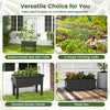 Lucktree Raised Garden Bed with Climbing Trellis, Self-Watering Elevated Planter