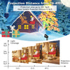 Lucktree Christmas Projector Lights Outdoor | LED Santa Claus on Sleigh Projection Lamp