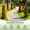 Lucktree 3FT Realistic Fake Rose Bushes Outdoor Faux Plants with Sun Protection & Ground Spikes Set of 2