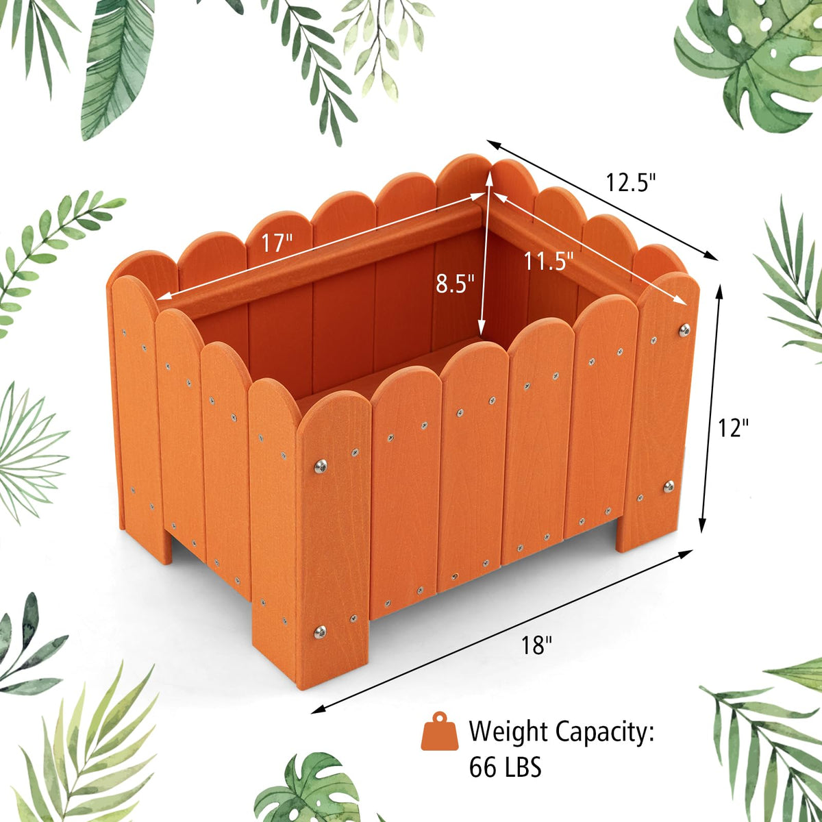 Lucktree 2 Pack Rectangular Planter Box
