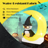 Lucktree 5.1 Ft Halloween Inflatables, Pre-Lit Owl on The Moon with Witch Hat
