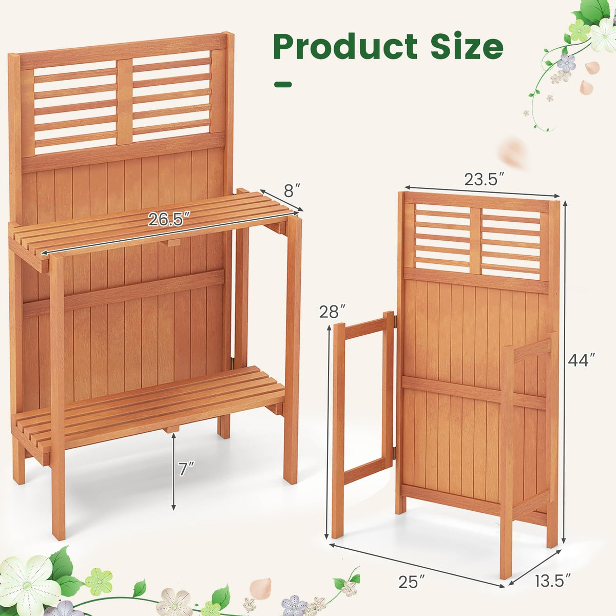 Lucktree Folding Potting Bench