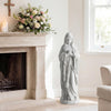 Lucktree Virgin Mary Praying Statue 29.5" | Blessed Mother Outdoor Religious Statue with Rosary Beads