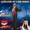 Lucktree 8.2 Ft Halloween Animatronics, Sound-Activated Werewolf with Light-up Eyes & Scary Sounds