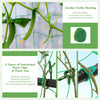 Lucktree Set of 2 Raised Garden Bed w/Trellis & Plant Cage, Planter Box w/ 71” Cucumber Trellis