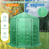 Lucktree 7 x 6 x 7.5 FT Greenhouse, Large Hexagonal Walk in Greenhouse Outdoor with Heavy-Duty Metal Frame